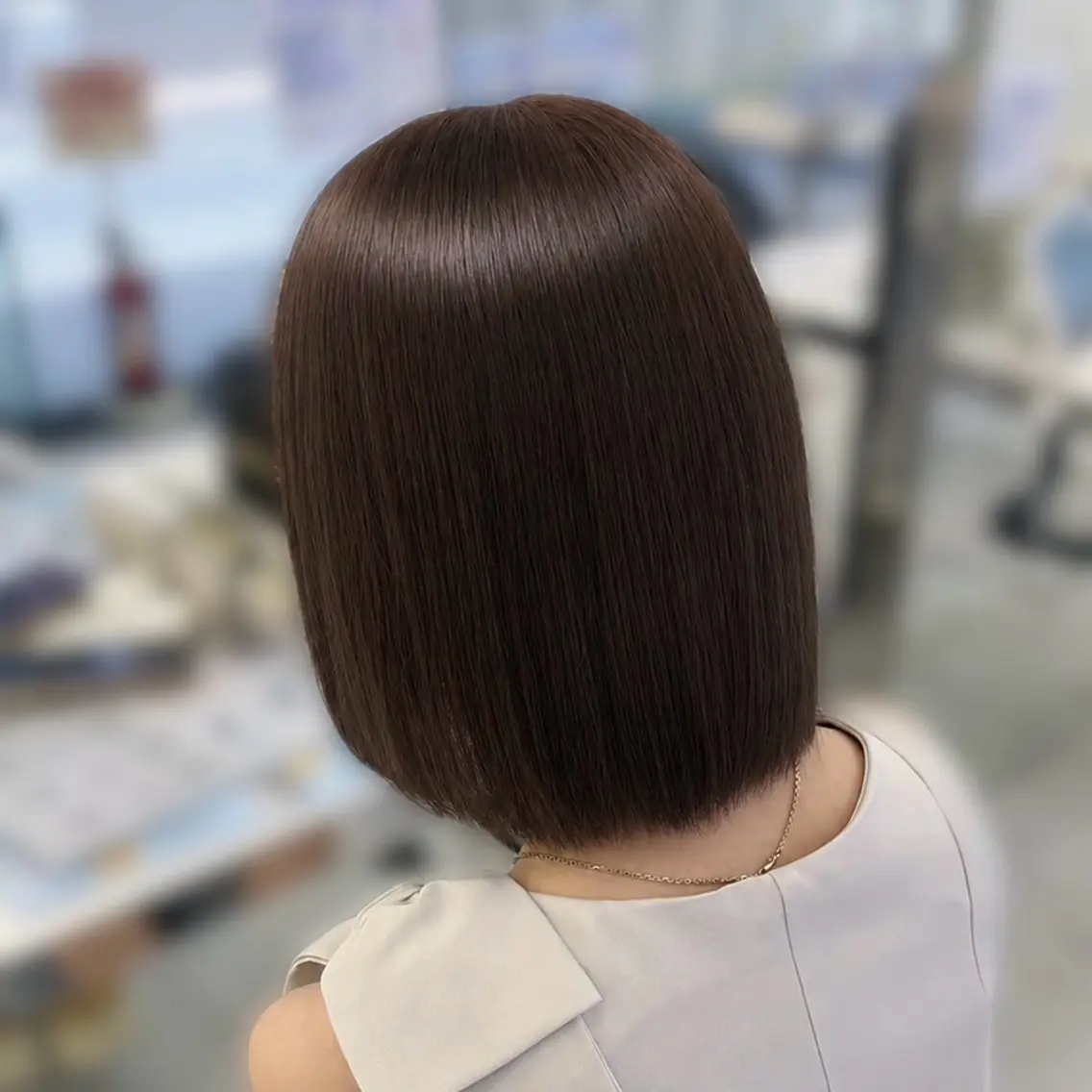 ショート ヘアカラー トリートメント 🪽透明感カラー/ 𝗬𝗨𝗜🩵のヘアスタイル