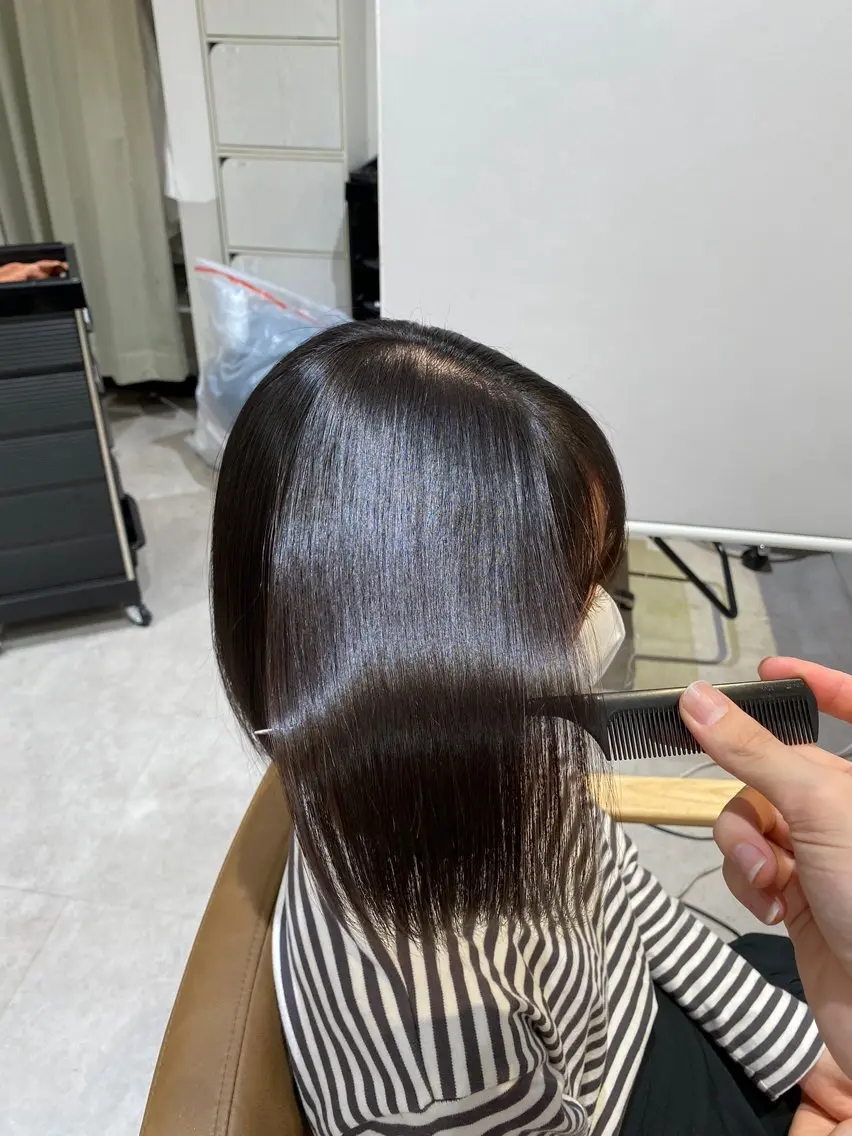 ショート カラー ボブ くせ毛 髪質改善 韓国風ヘア 酸性ストレート カット 縮毛矯正 トリートメント クロスパーマ🥇韓国 ヘア🇰🇷濵田航希のヘアスタイル