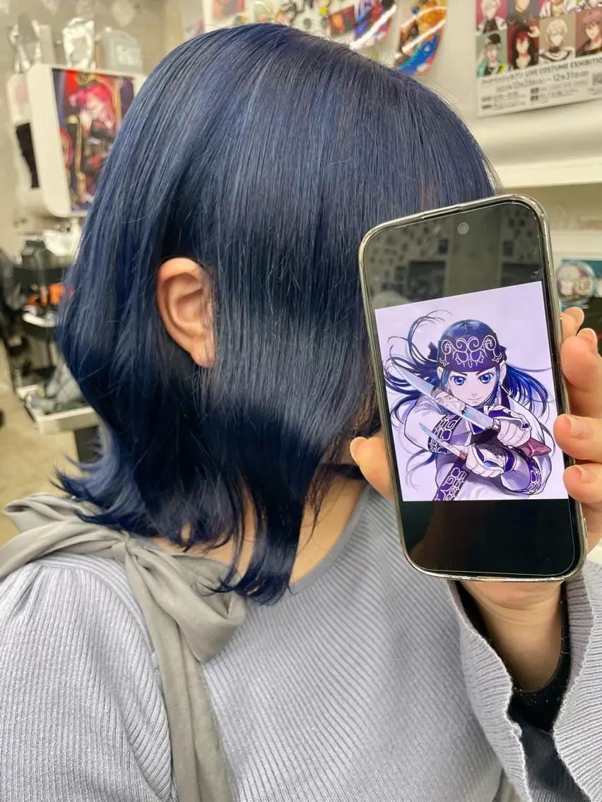 ミディアム カラー ヘアカラー トリートメント インナーカラー 推し ブリーチ  髪質改善のヘアスタイル