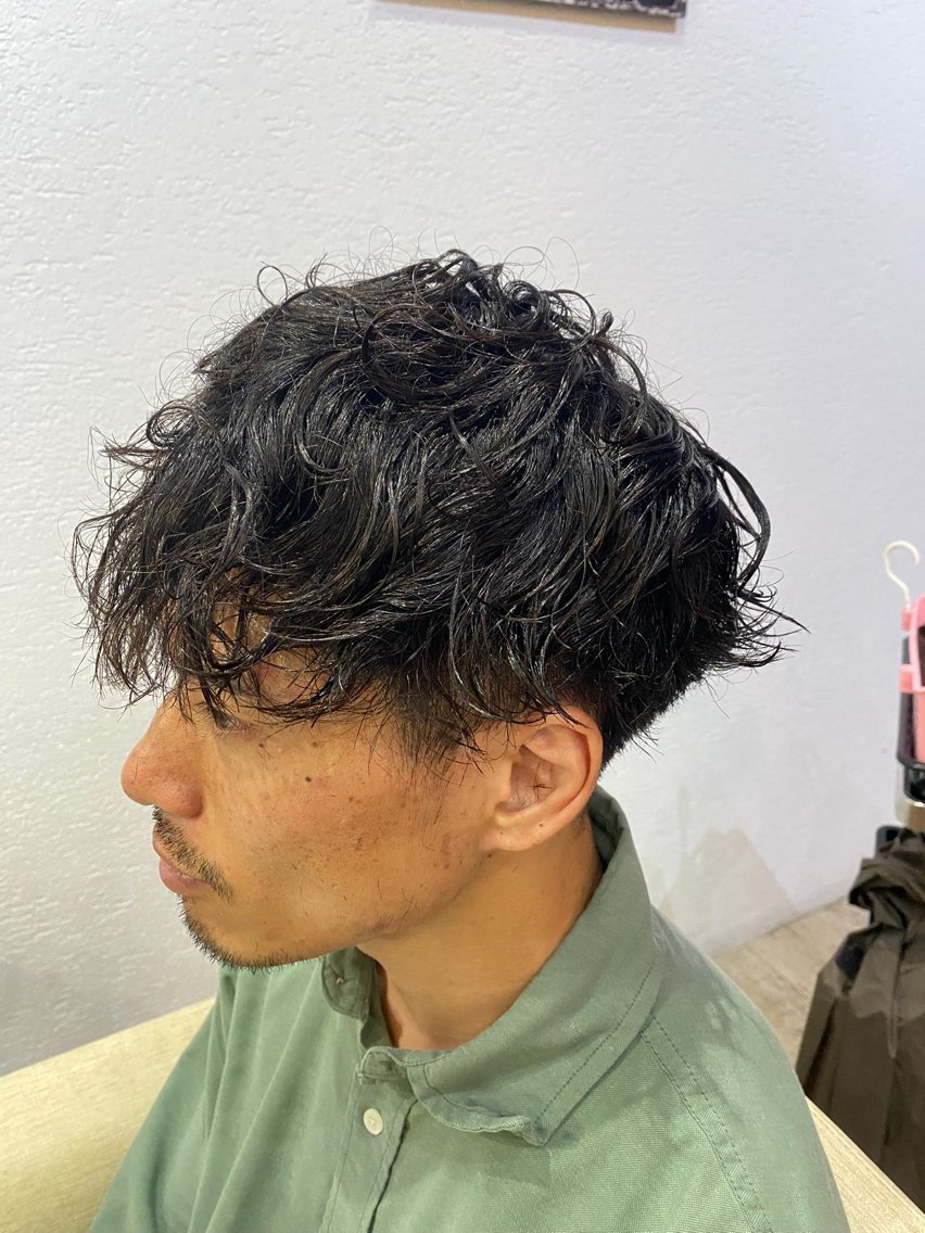 ショート パーマ メンズ メンズパーマ カット パーマ トリートメント GAKU【メンズ カット/パーマ】のヘアスタイル