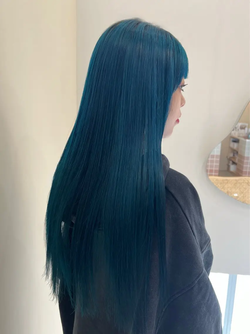 ロング カット ヘアカラー トリートメント mizuki ,のヘアスタイル