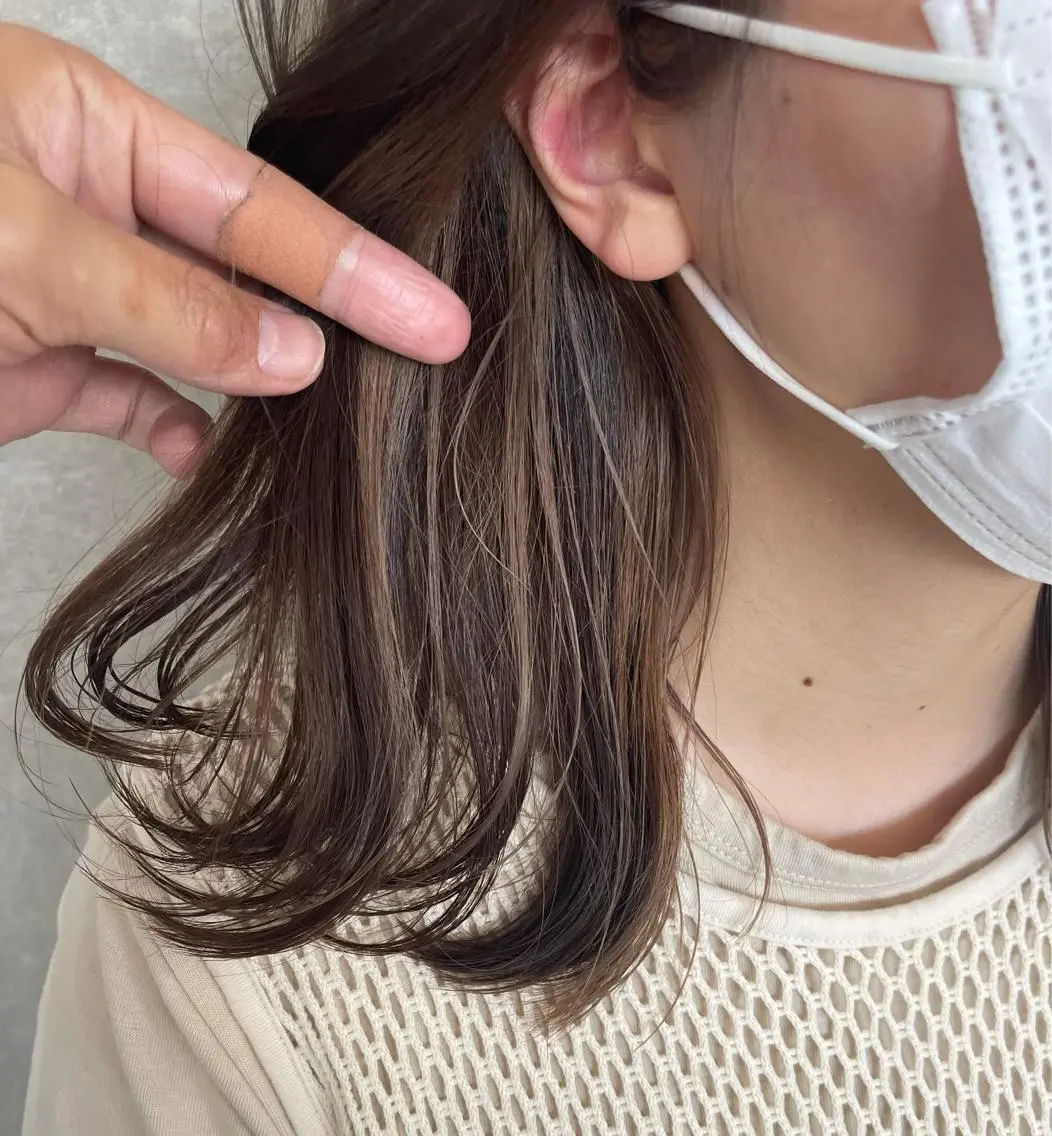 ミディアム カット ヘアカラー トリートメント 一ノ瀬 暁のヘアスタイル