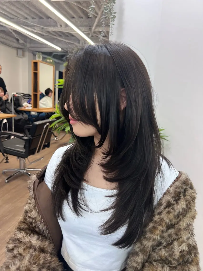 カラー パーマ パーマ 縮毛矯正 渋谷レイヤーカット❌ 縮毛矯正専門/武田涼のヘアスタイル