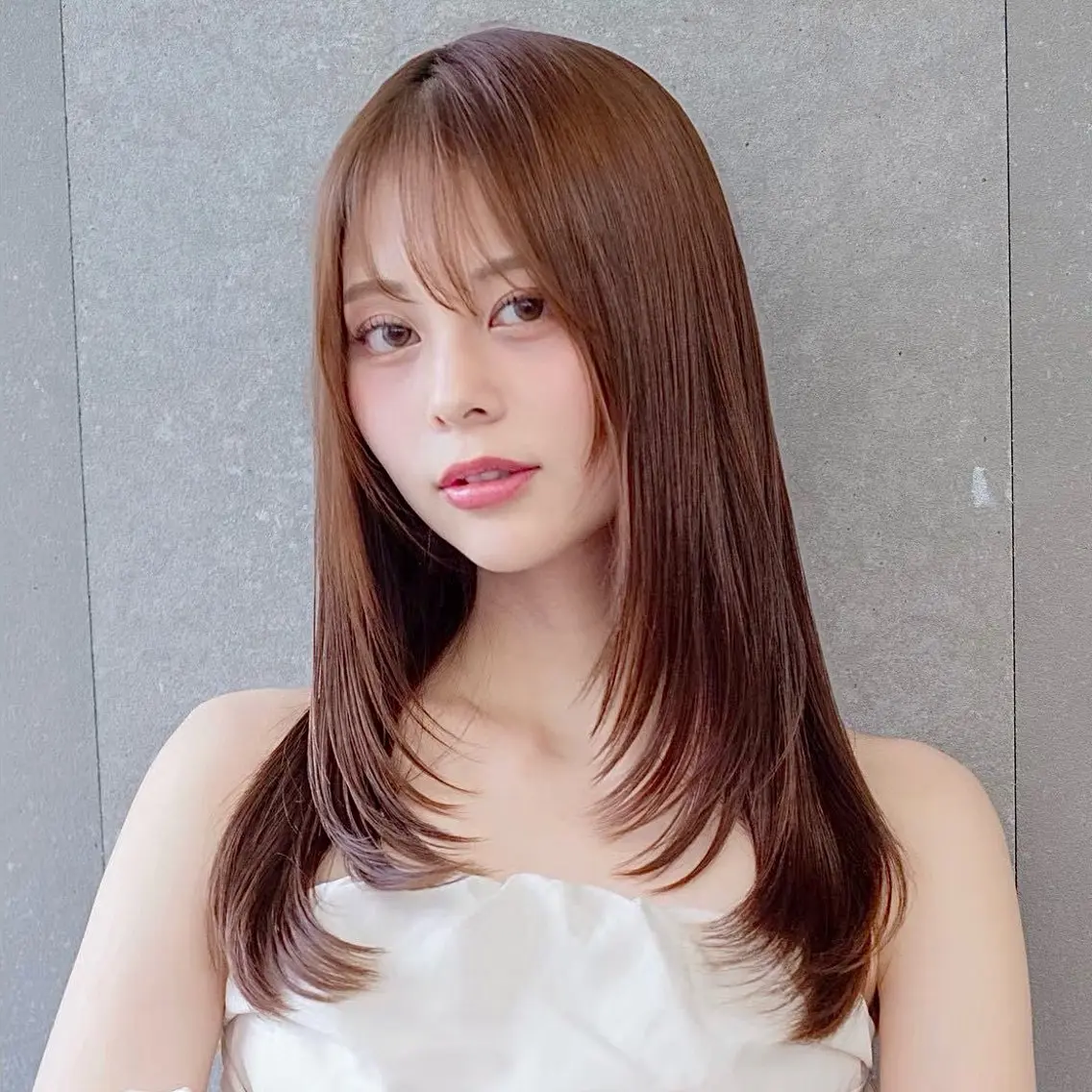 ロング カット ヘアカラー トリートメント 透明感✨美髪矯正 🦋村松優斗のヘアスタイル