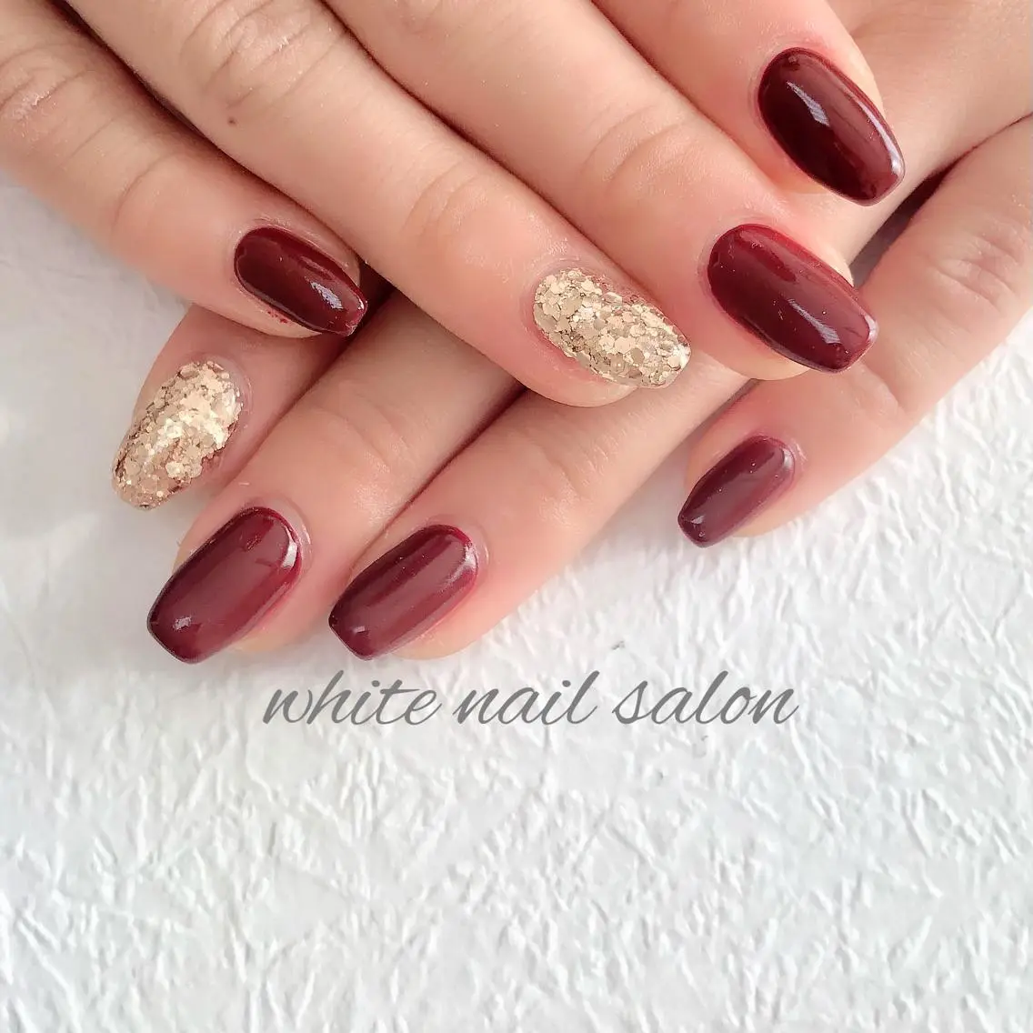 ネイル ジェルネイル ハードジェル 持ち込み ワンカラーネイル ソフトジェル white nail salonのネイルデザイン
