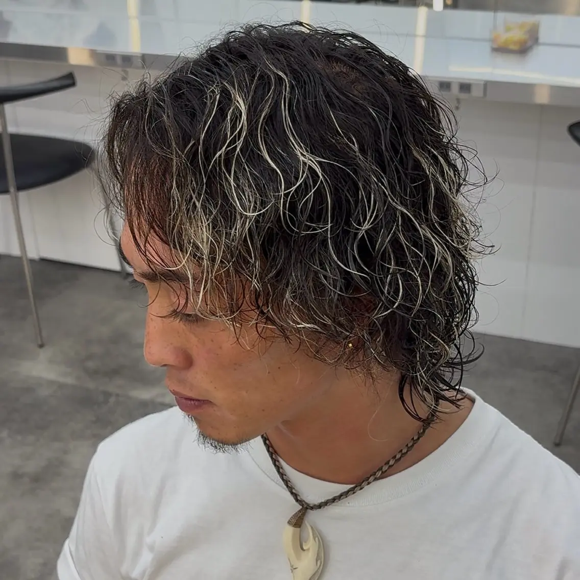 パーマ メンズ メンズパーマ ツイストスパイラルパーマ スパイラルパーマ 小野 隼士のヘアスタイル