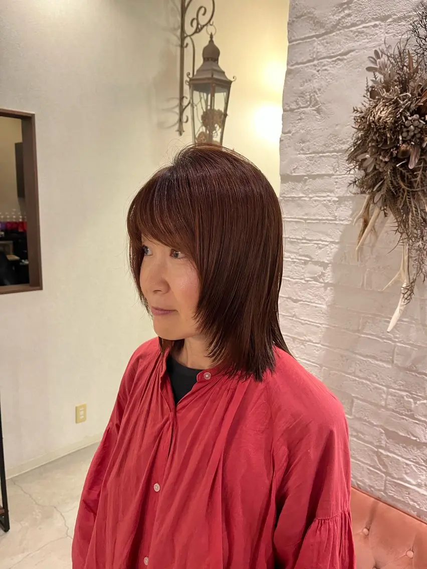 ミディアム MAHAE 東芝のヘアスタイル