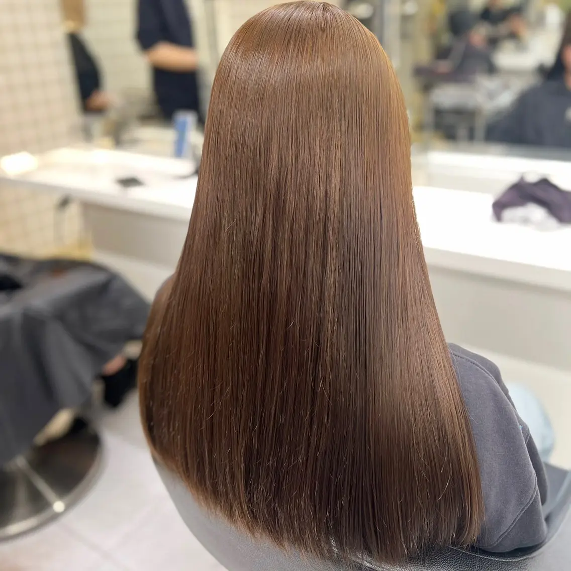 ロング カラー ふわっと抜け感🫧 ブラウンベージュ🤎のヘアスタイル