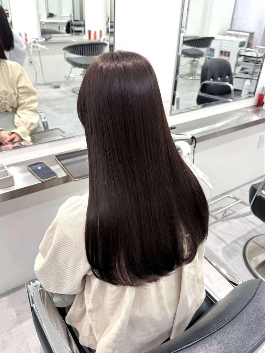 ロング カラー カット ヘアカラー トリートメント Parve  Mix 🫧梶川虹のヘアスタイル