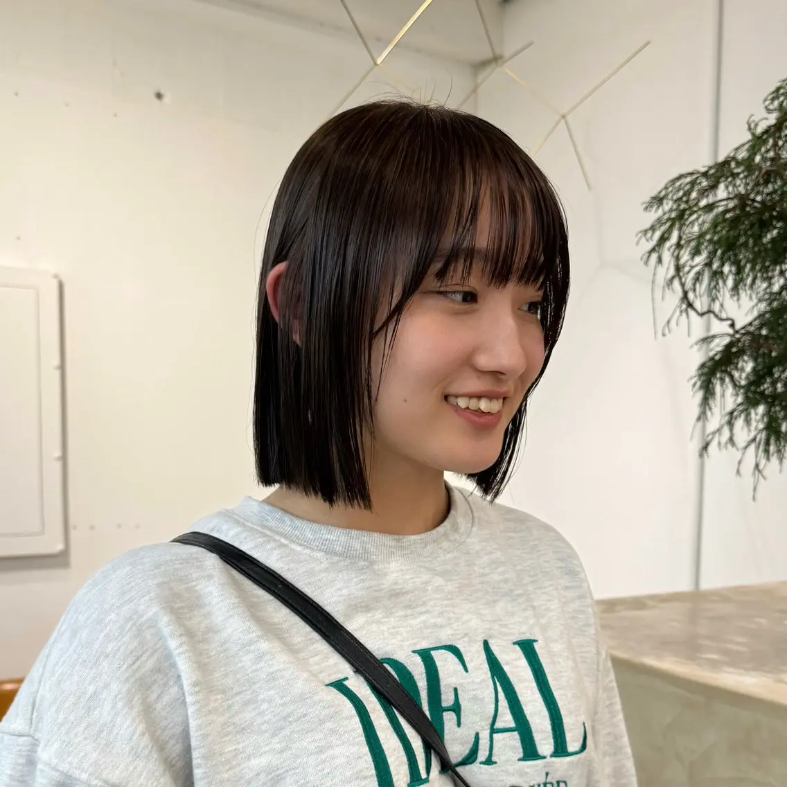 ミディアム カラー カット ヘアカラー 清水愛果/似合わせ カット/透明感カラーのヘアスタイル