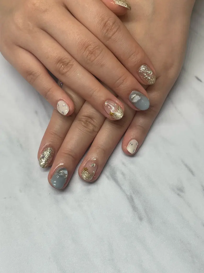 ネイル ハンドネイル 💖𝓜𝓲𝓸 /7月予約受付中💖のネイルデザイン