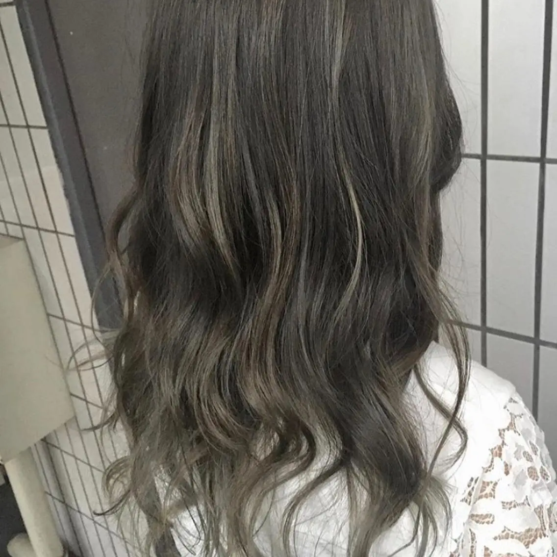 セミロング カラー パーマ Produce 橋本店のヘアスタイル