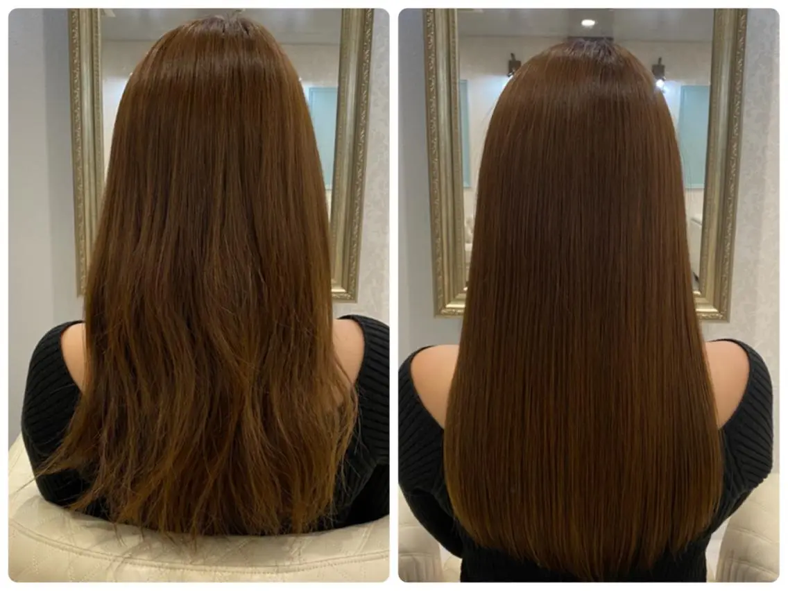 ロング 髪質改善 韓国風ヘア トリートメント ツバサ 髪質改善のヘアスタイル