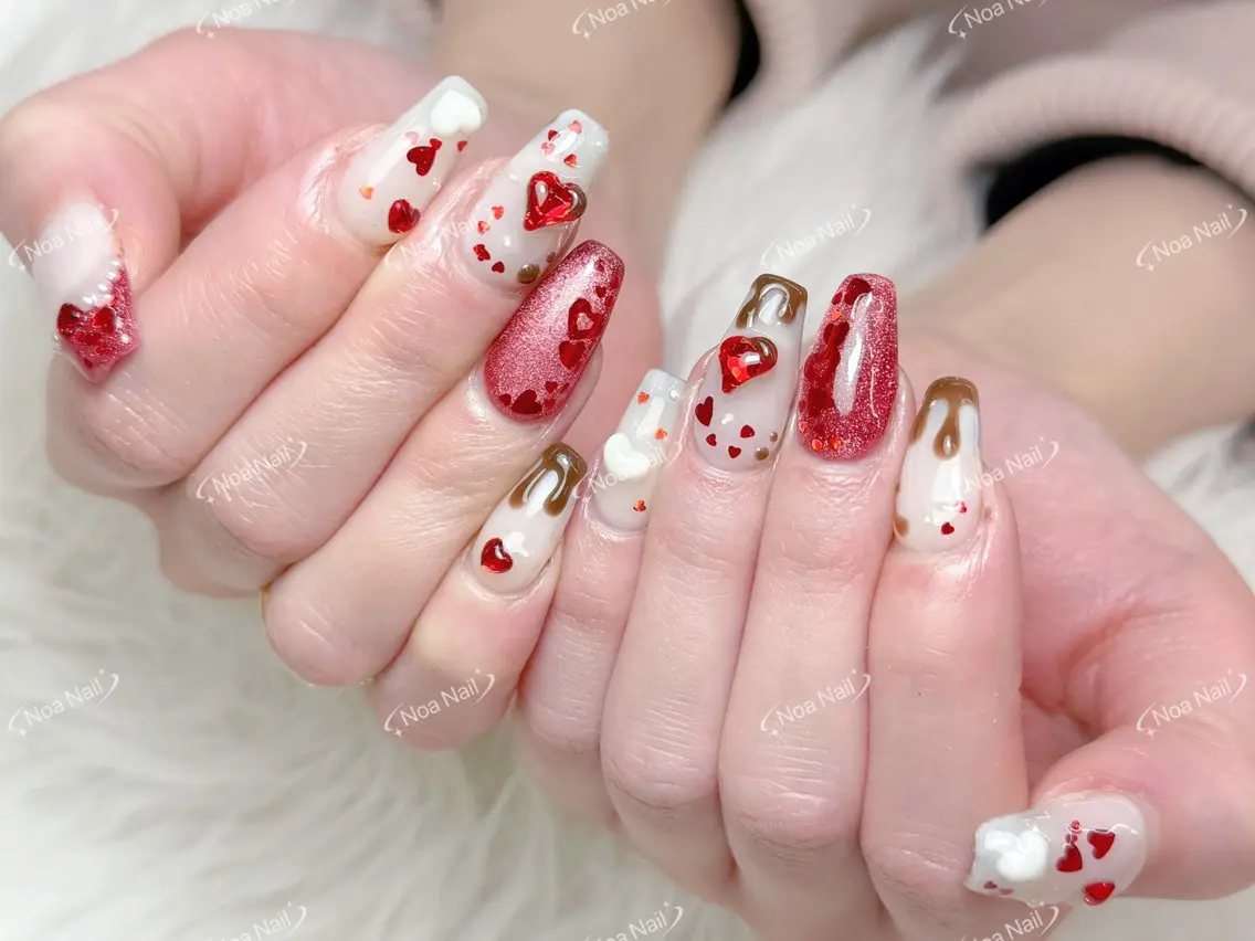 ネイル 成人式 フレンチネイル グラデーション 韓国ネイル マグネットネイル ハンドネイル Noa Nailのネイルデザイン
