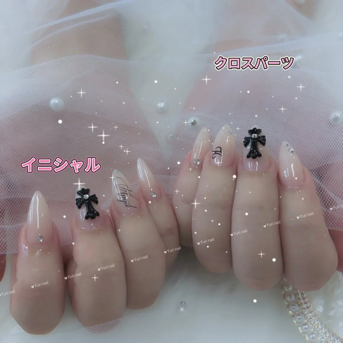 ネイル アートネイル 長さ出し フラッシュネイル ジェルネイル 韓国ネイル ハンドネイル Yuri.nail studioのネイルデザイン