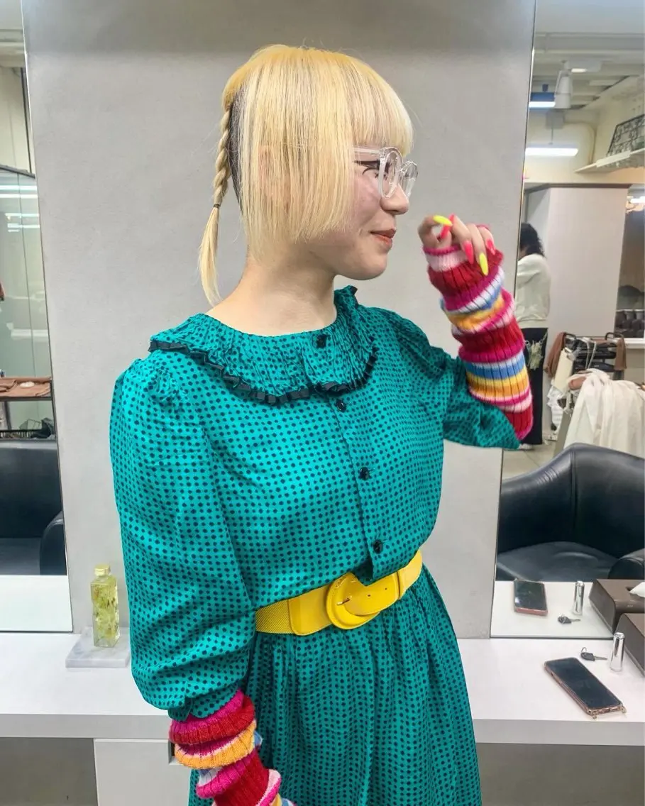 ショート カラー ヘアアレンジ ヘアカラー トリートメント 個性爆弾💣 ダブルカラー/ゆかのヘアスタイル