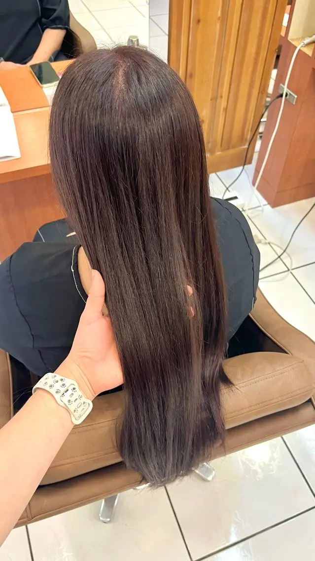 ロング トリートメント カット ヘアカラー トリートメント 🫧透明感 ×艶🫧 吉田 陽菜のヘアスタイル