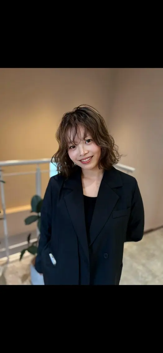 ミディアム ✨透明感カラー🫧 れんのヘアスタイル