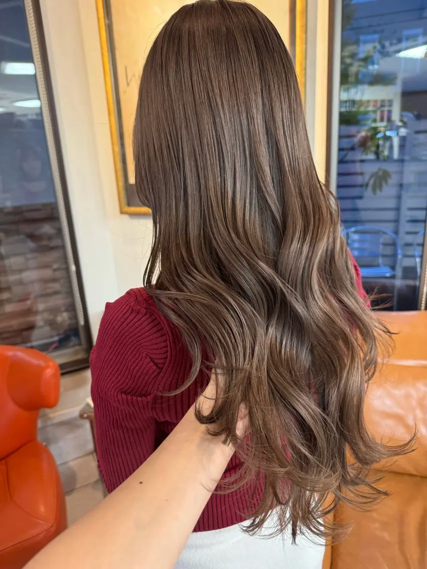 ロング カラー カット ヘアカラー コレットヘアー 田中アヤノのヘアスタイル