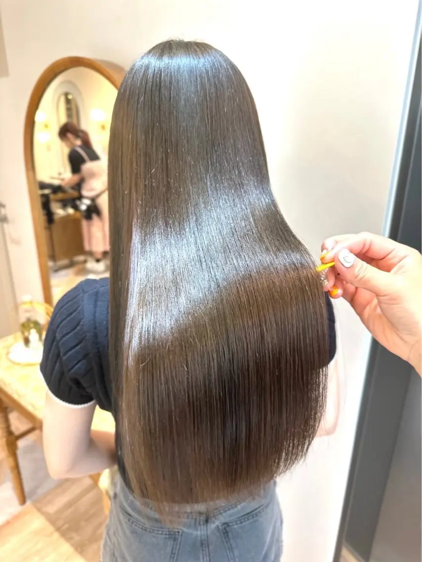 ✨️【平日限定】✨️カラー＋プレミアム髪質改善トリートメント🩵🫧の写真