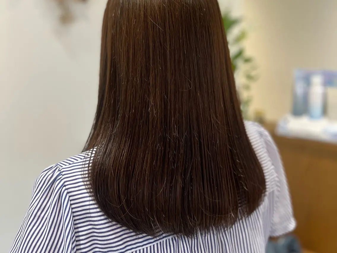 セミロング カット ヘアカラー トリートメント ボブパーマ／アレンジ Onのヘアスタイル