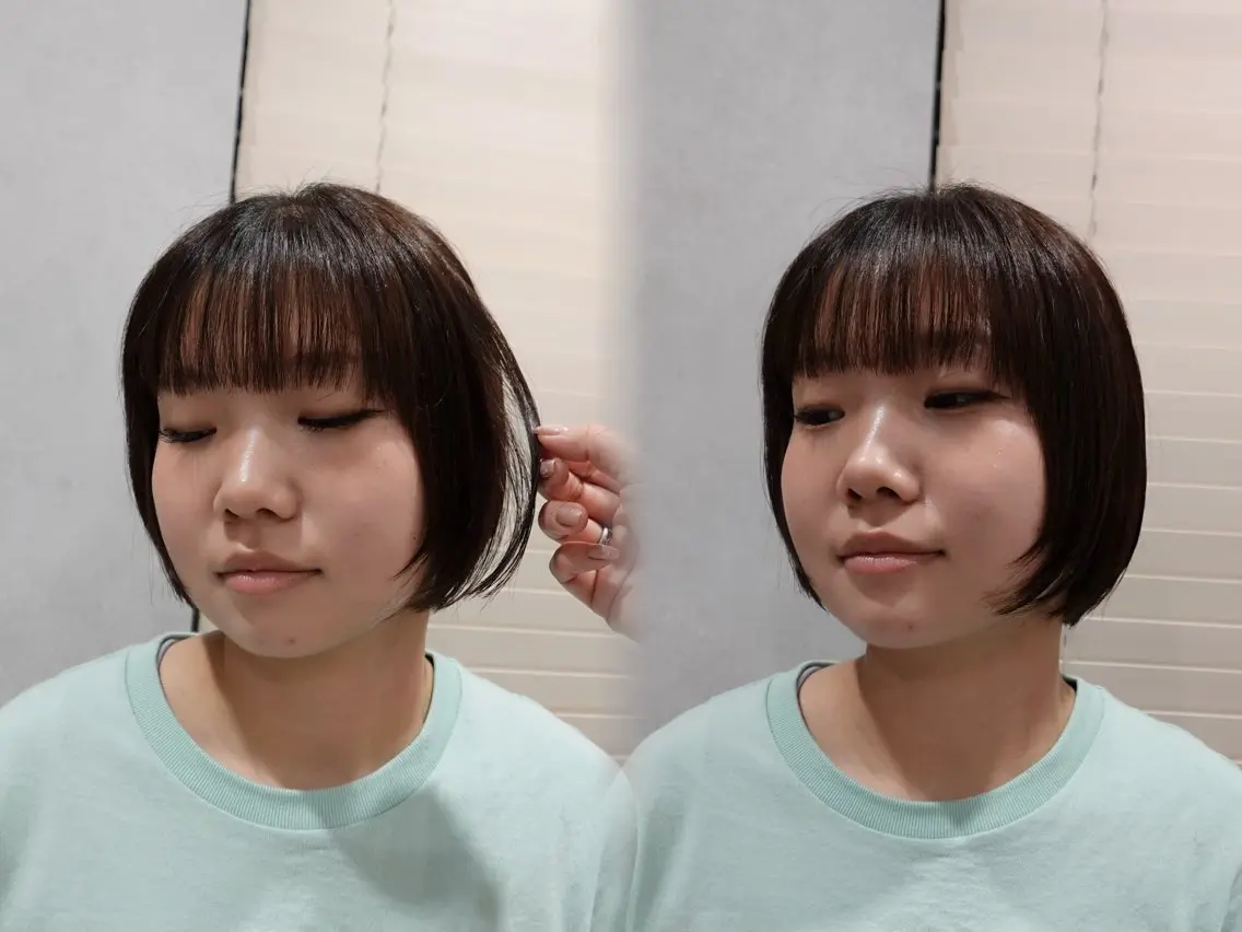 ショート カット 縮毛矯正 karin/ ボブ♡レイヤー♡のヘアスタイル