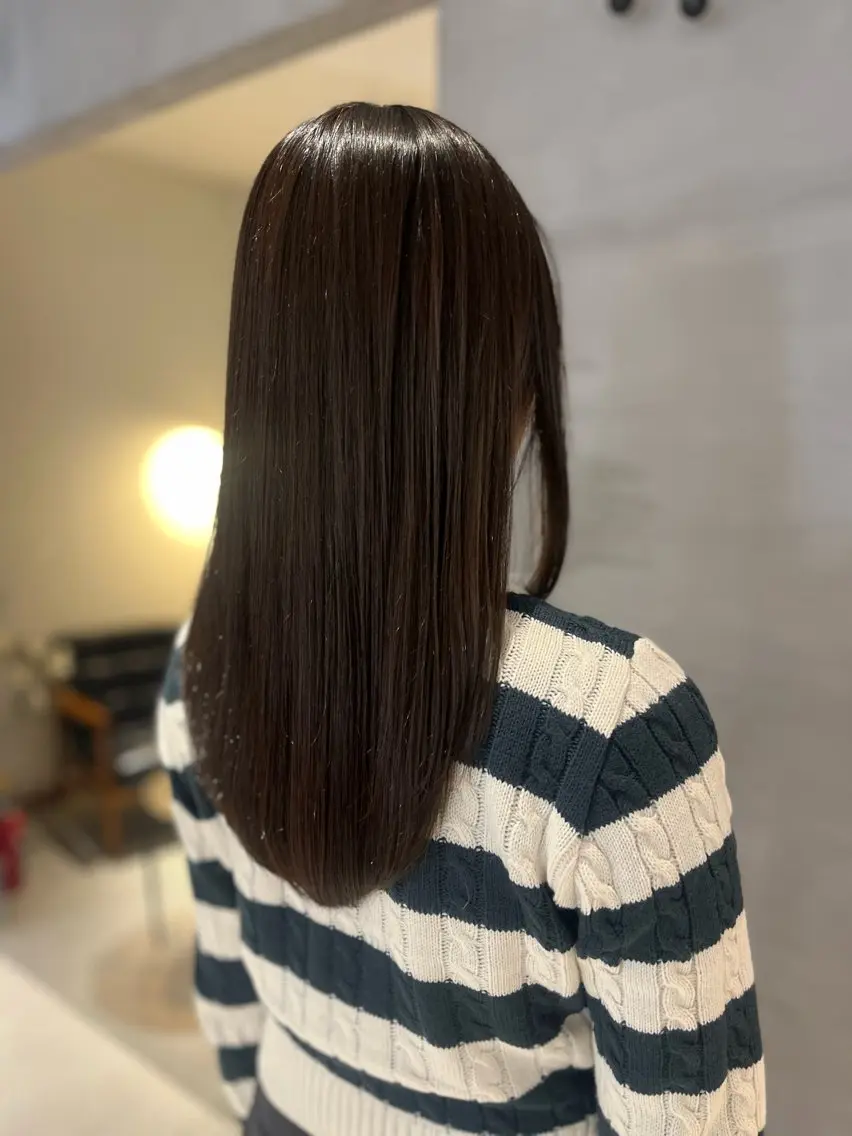 セミロング 似合わせカット カット ヘアカラー 顔周りレイヤー 髪質改善 / AYUのヘアスタイル