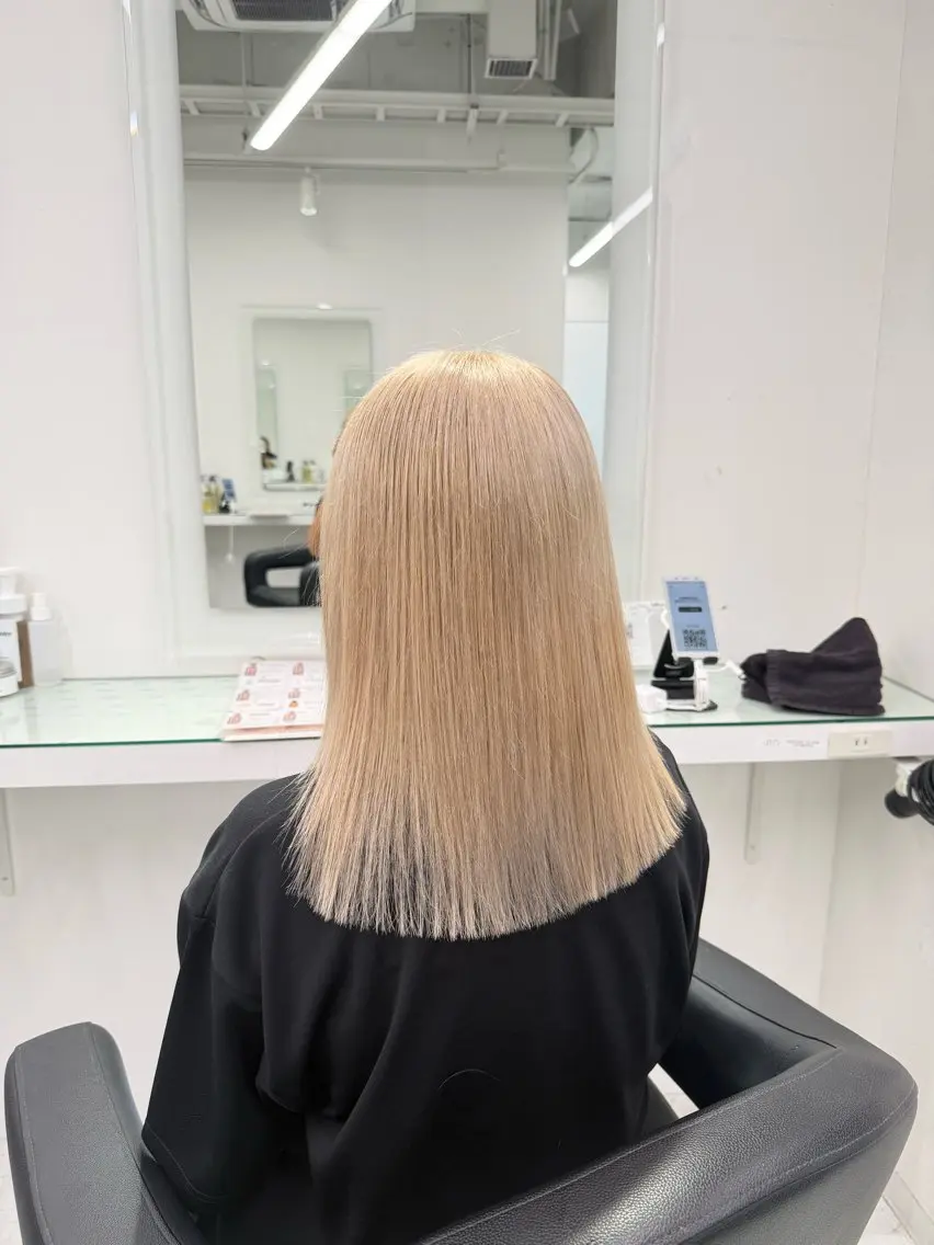 ロング カラー ヘアカラー トリートメント ヘッドスパ ヘアセット 💗デザインカラー 💗RISA🐰のヘアスタイル