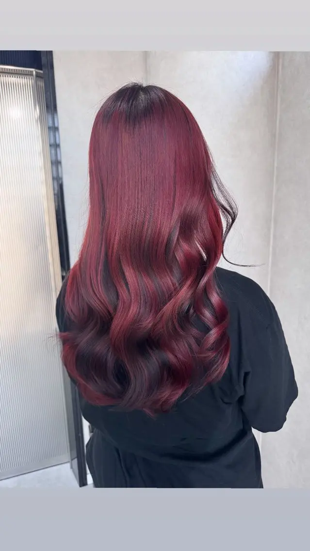 ロング レイヤーカット 梅田トレンドレイヤー RISA🎀💕のヘアスタイル