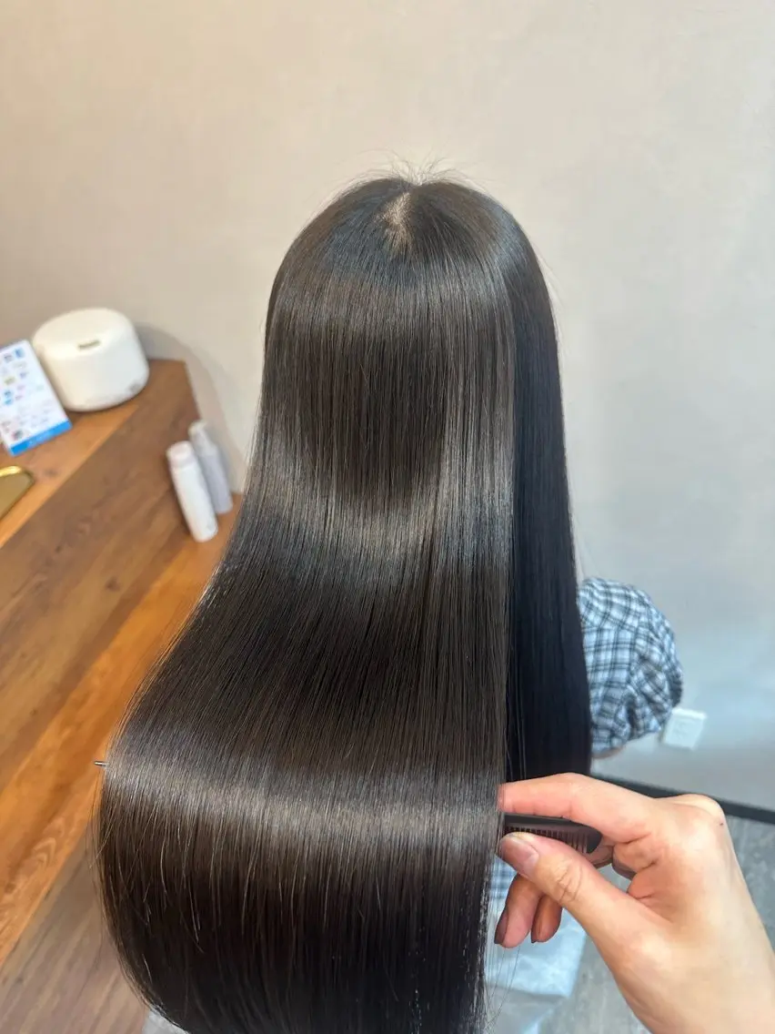 ロング カット 縮毛矯正 トリートメント 髪質改善サロン Bejittoのヘアスタイル