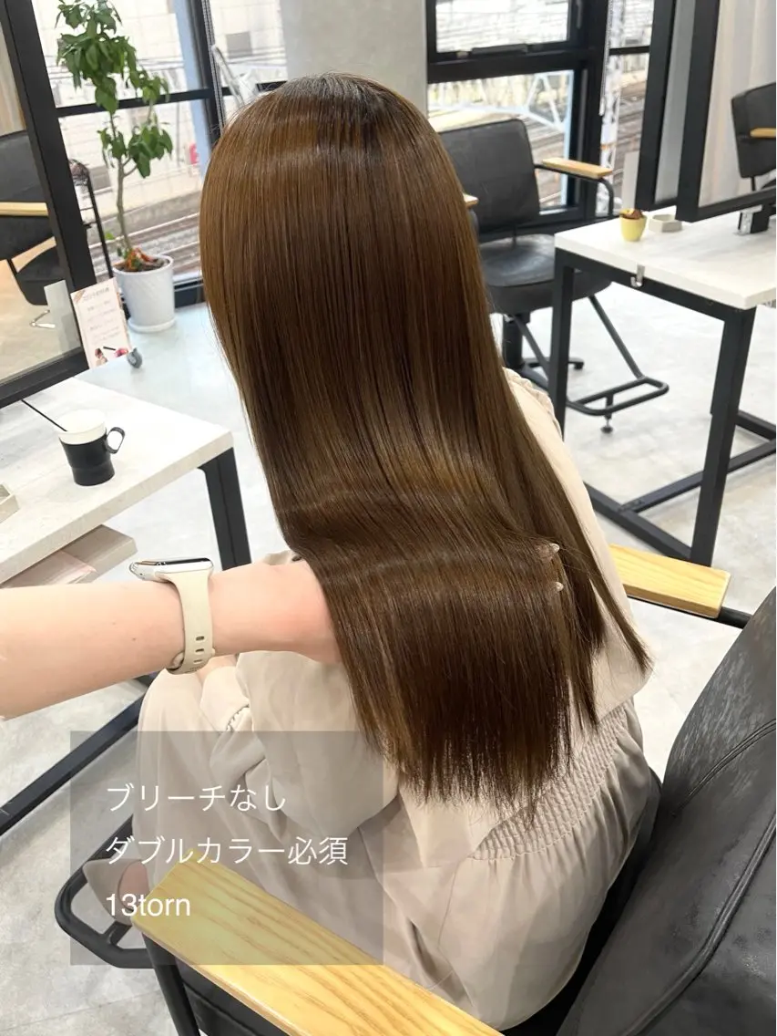 ロング カラー 髪質改善 トリートメント ヘアカラー トリートメント 盛れる顔まわり✨🎀 レイヤー別所好葉のヘアスタイル