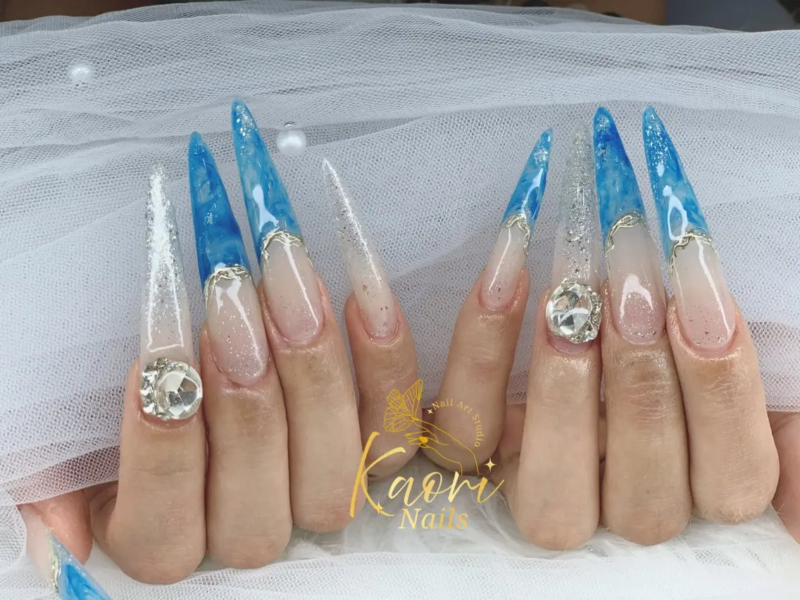 ネイル ジェルネイル 韓国ネイル ニュアンスネイル パラジェル ワンホンネイル Kaori Nailのネイルデザイン