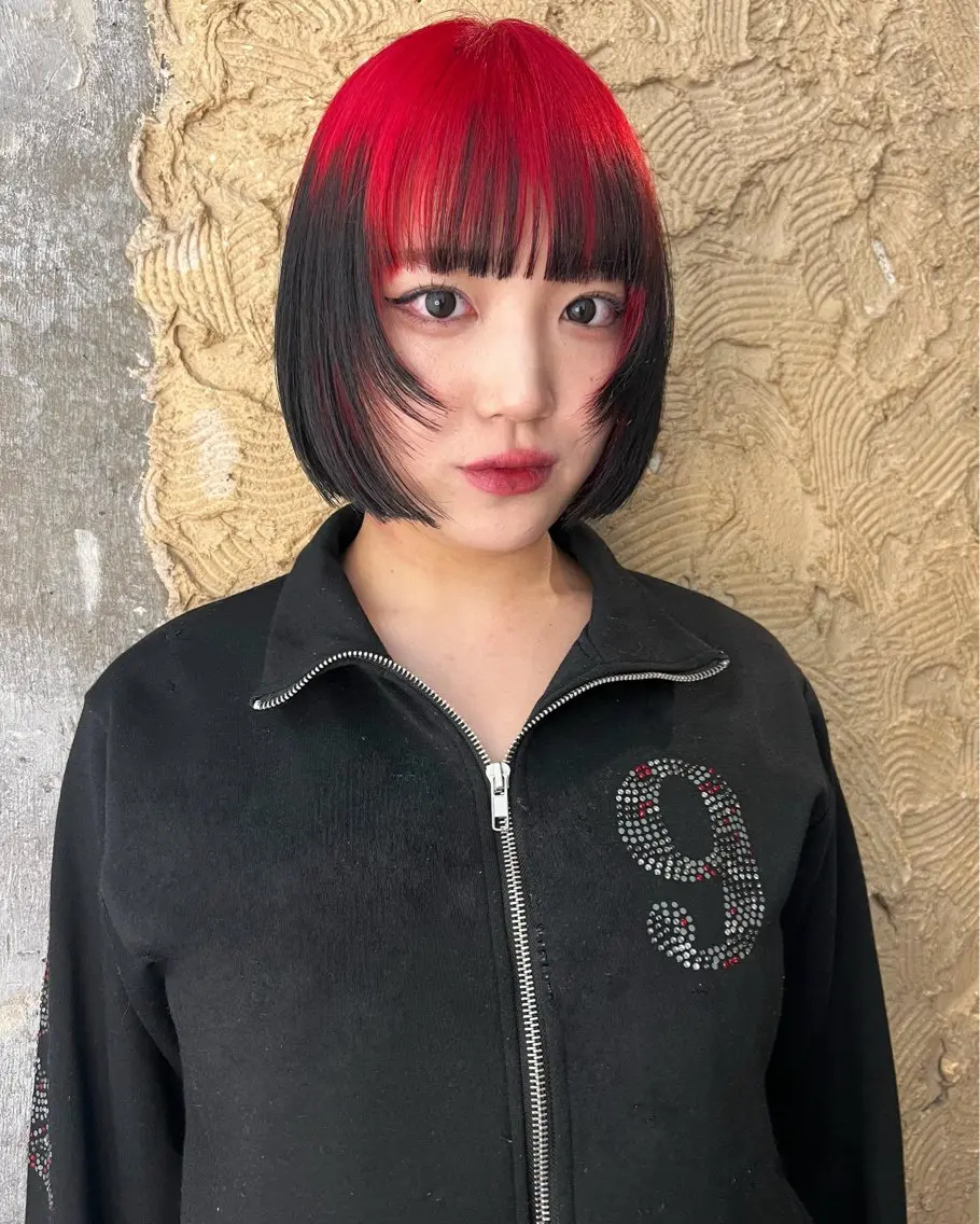 ミディアム カラー カット ヘアカラー 圧倒的デザイン力 店長🎨RENAのヘアスタイル