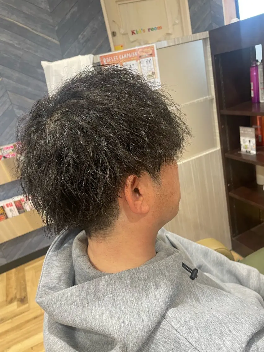 パーマ カット パーマ 中村 誠也のヘアスタイル