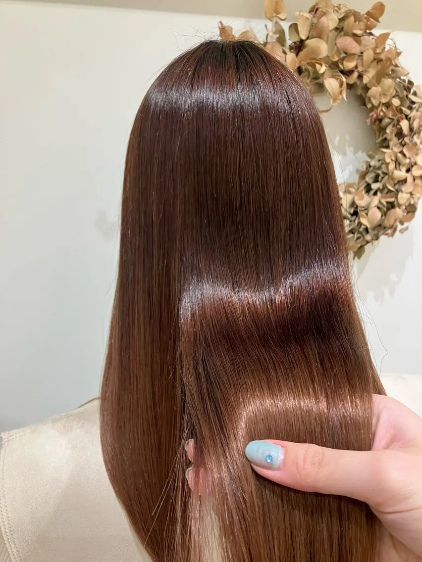 ロング カラー 切りっぱなしボブ ショートボブ ボブ くびれヘア ヨシンモリ 小顔似合わせカット/ レイヤー/maiのヘアスタイル