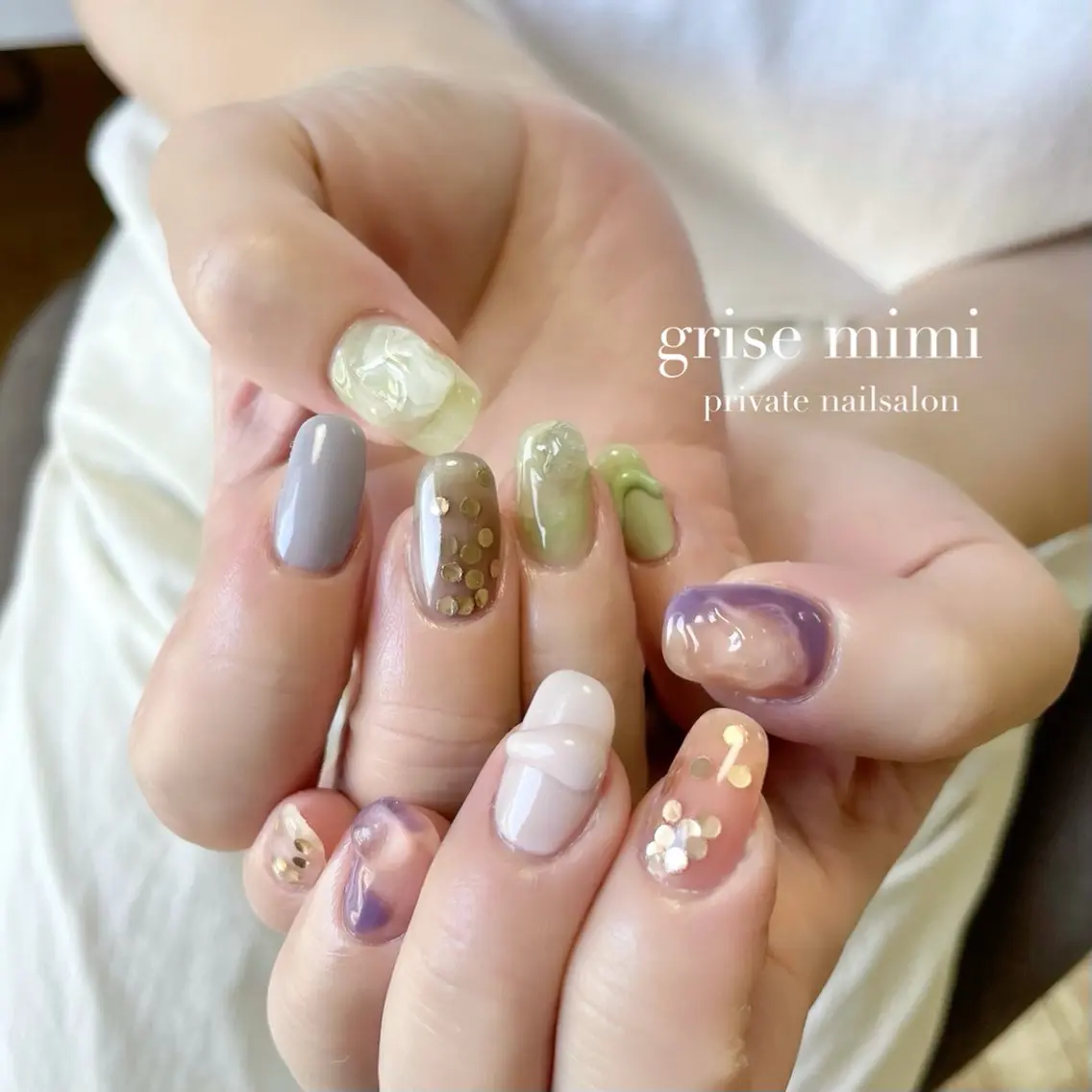 ネイル マツエク・マツパ ハンドネイル M. Shihoのネイルデザイン