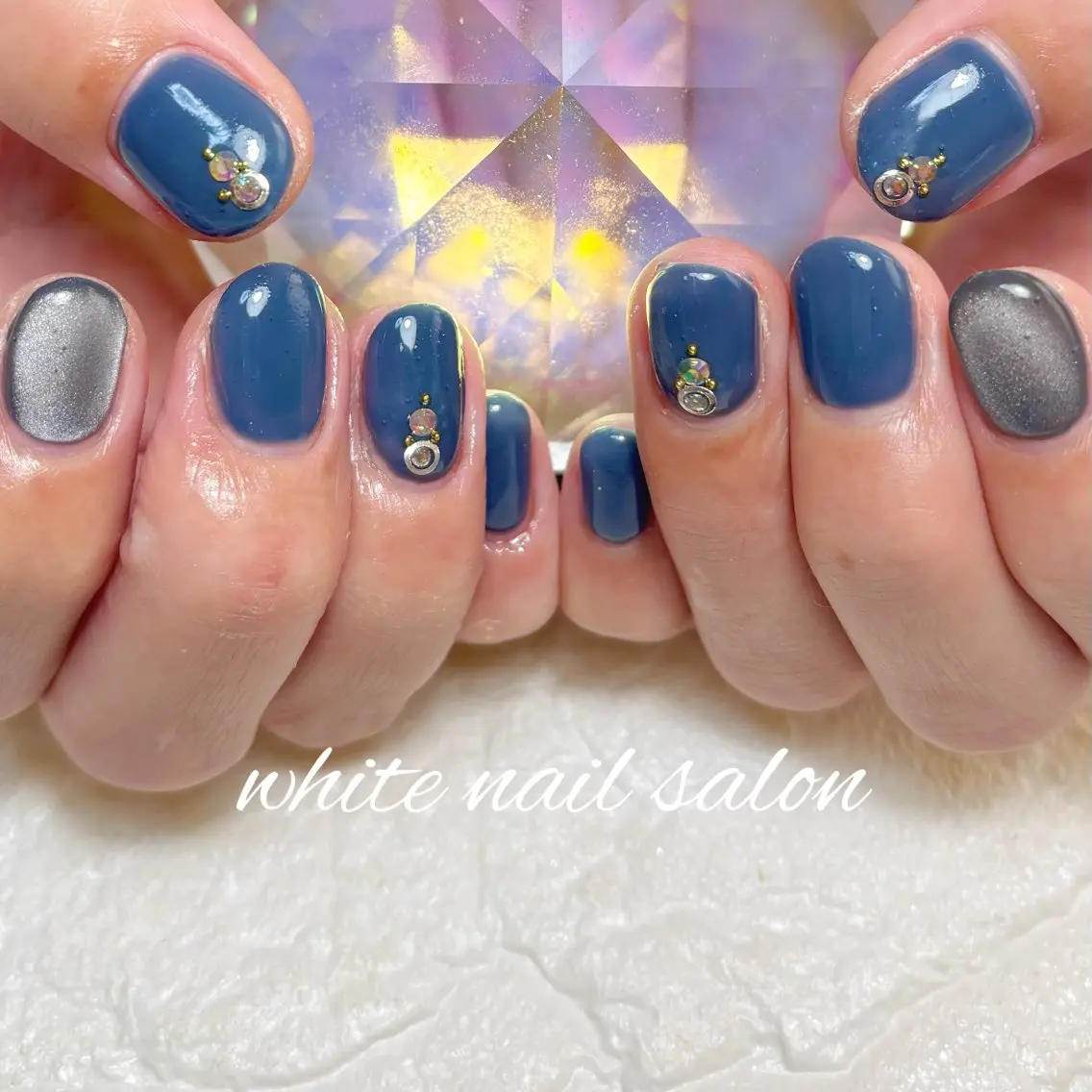 ネイル フットネイル ラメ(グリッター) ハンドネイル white nail salonのネイルデザイン