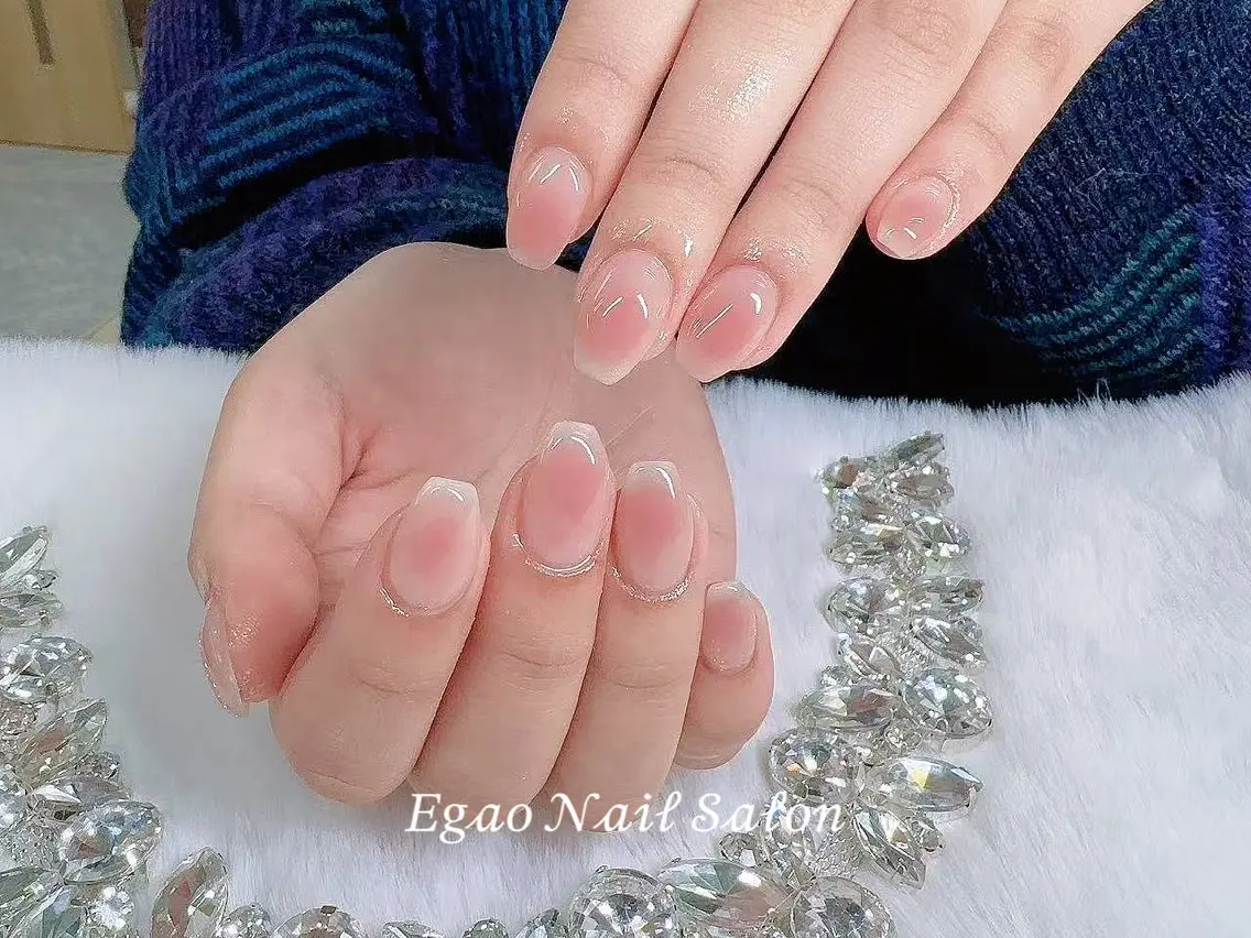 ネイル アートネイル フットネイル フレンチネイル ジェルネイル 持ち込み ハンドネイル EGAO NAIL 錦糸町店のネイルデザイン