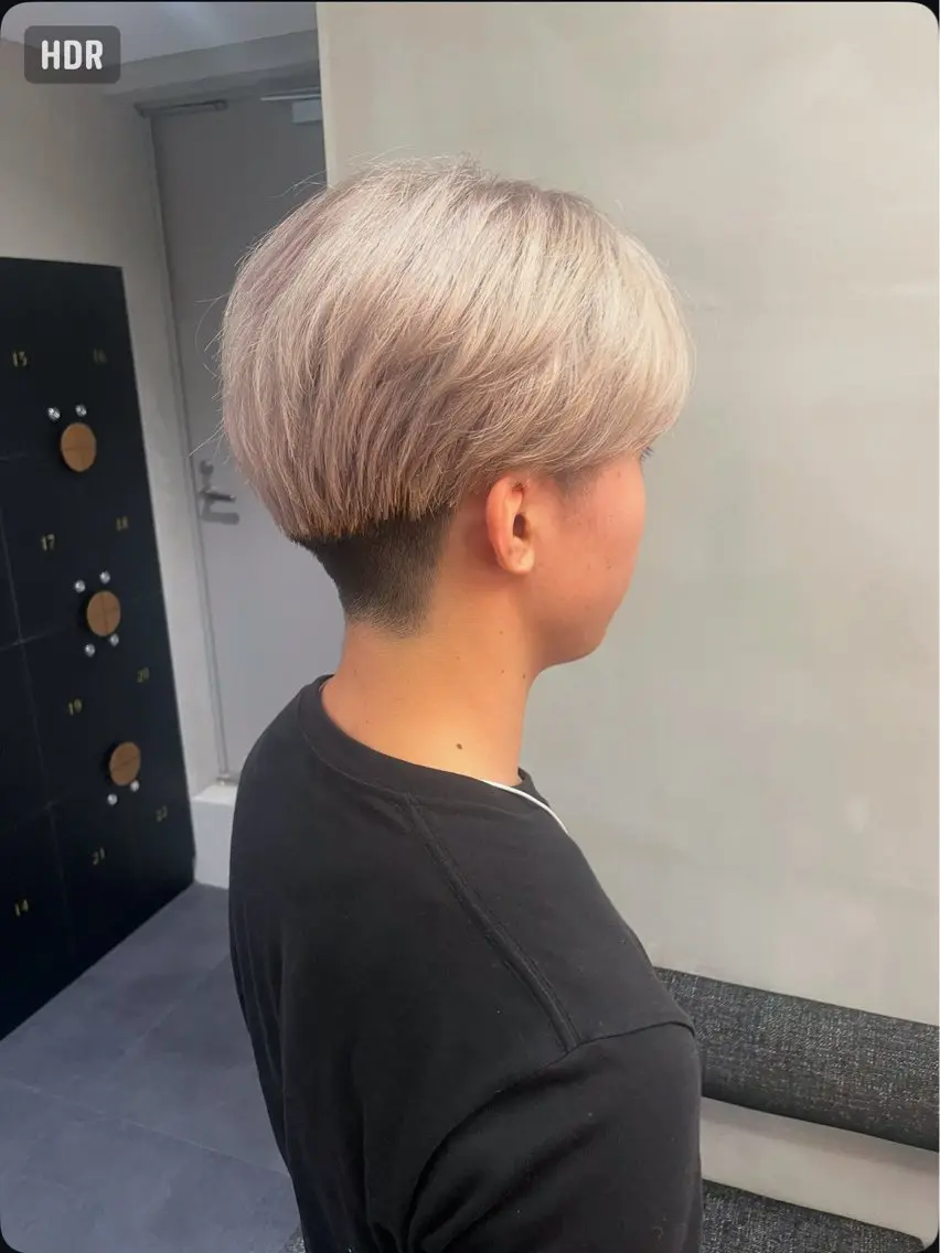 カラー メンズ メンズブリーチ ベージュカラー ブリーチ ホワイトベージュ ハイトーン/透明感 yuinaのヘアスタイル