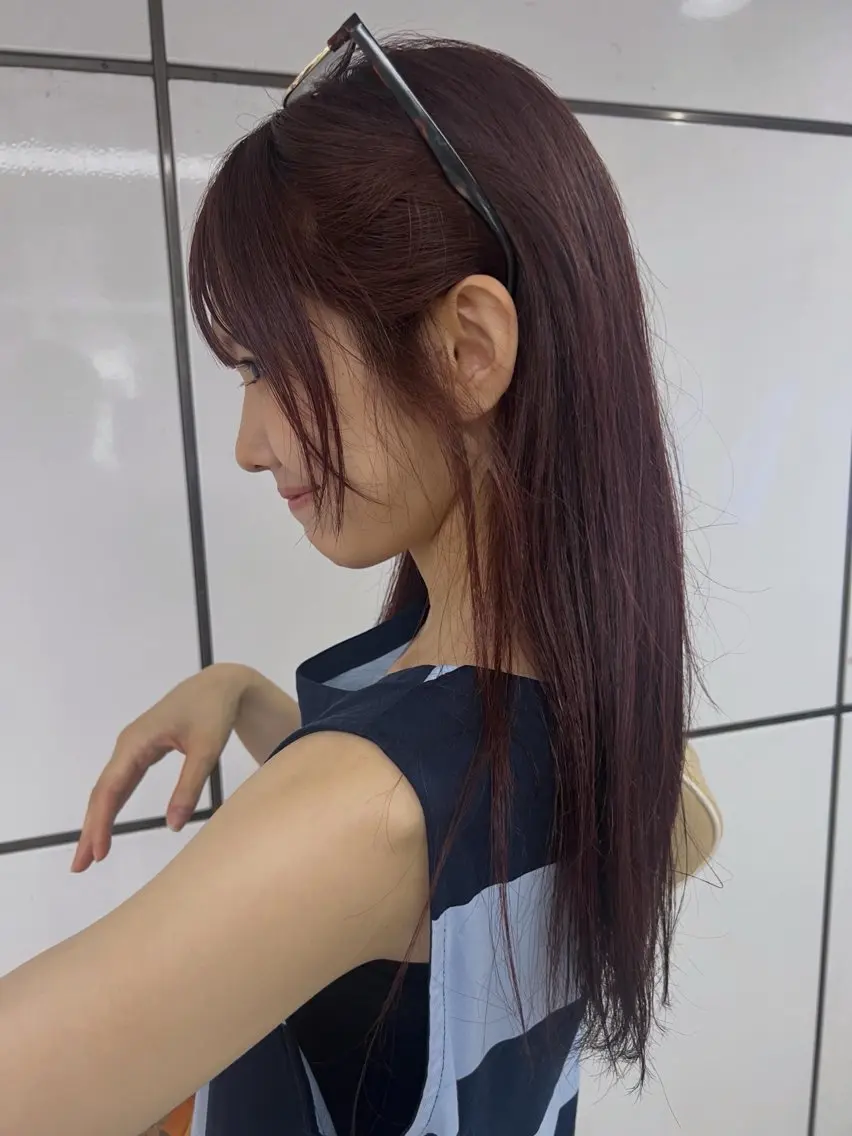ミディアム カラー カット ヘアカラー トリートメント 三谷はるな /名古屋/本山のヘアスタイル