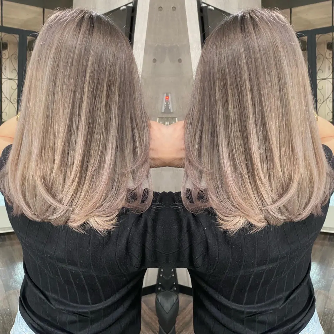 セミロング Mika XELVEのヘアスタイル