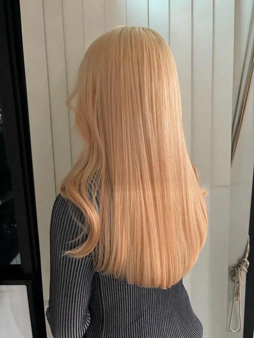 ロング カラー アディクシーカラー アッシュ アッシュブラウン ベージュカラー 黒髪 ヘアカラー トリートメント 暖色カラー🍒 ケアブリーチ/akiのヘアスタイル