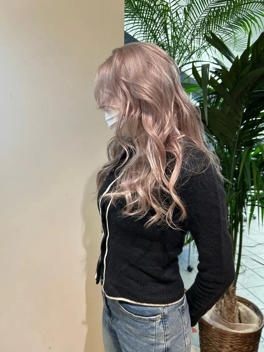 ロング カット ヘアカラー ケアカラー/レイヤー ケンショウのヘアスタイル