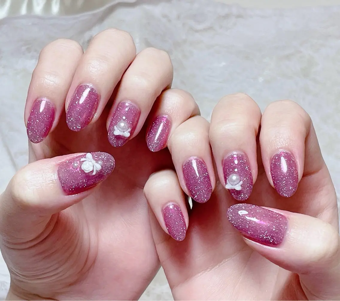 ネイル オーロラネイル フラッシュネイル ハンドネイル FLARE NAIL フレアネイルのネイルデザイン