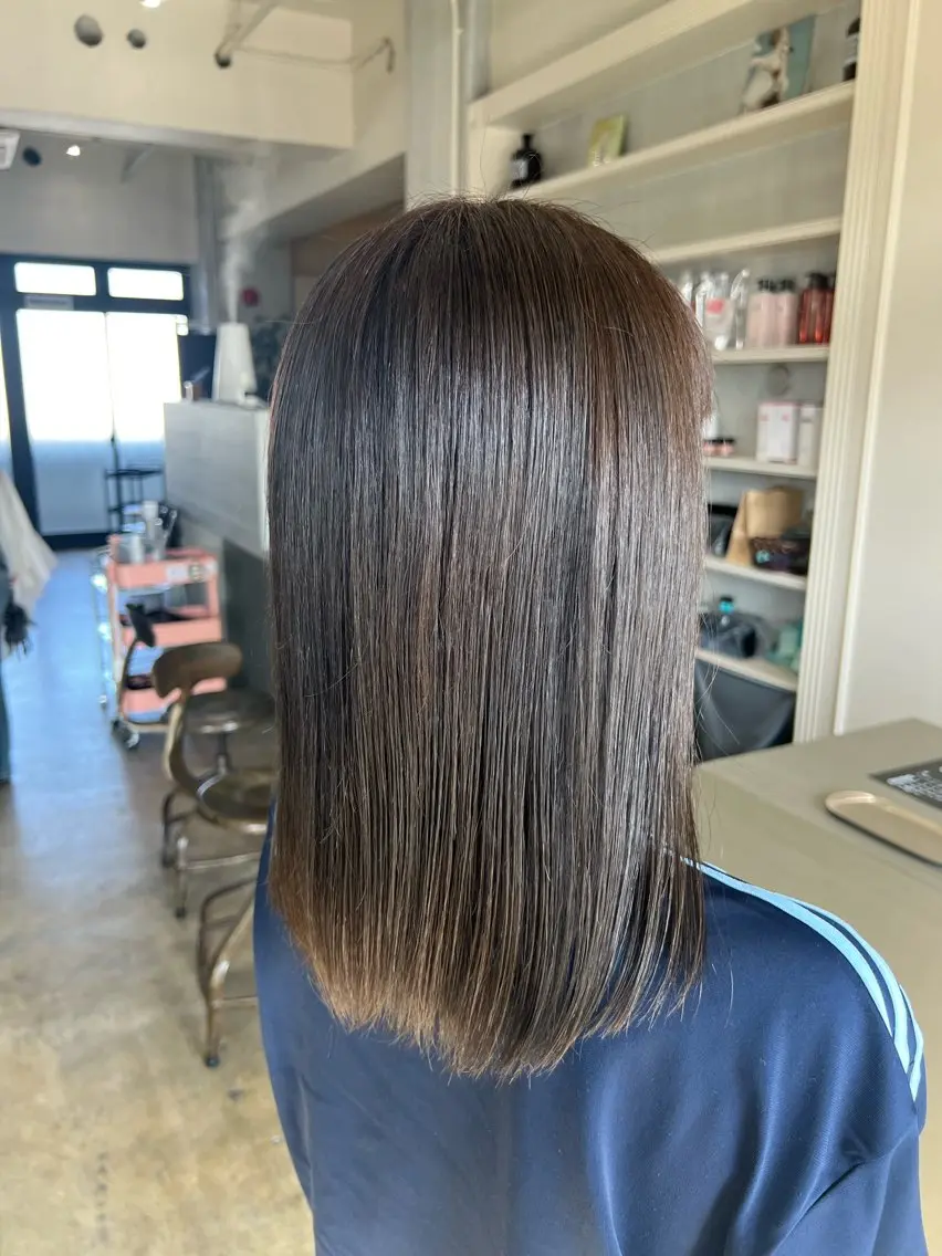 カラー ヘアカラー トリートメント 🌱髪質改善×艶髪 🌱【天神美容室】のヘアスタイル