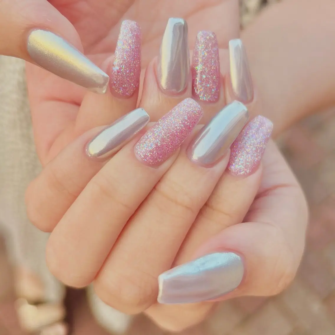 ネイル ミラーネイル ハンドネイル NAILSALON 【CHOUCHOU】のネイルデザイン