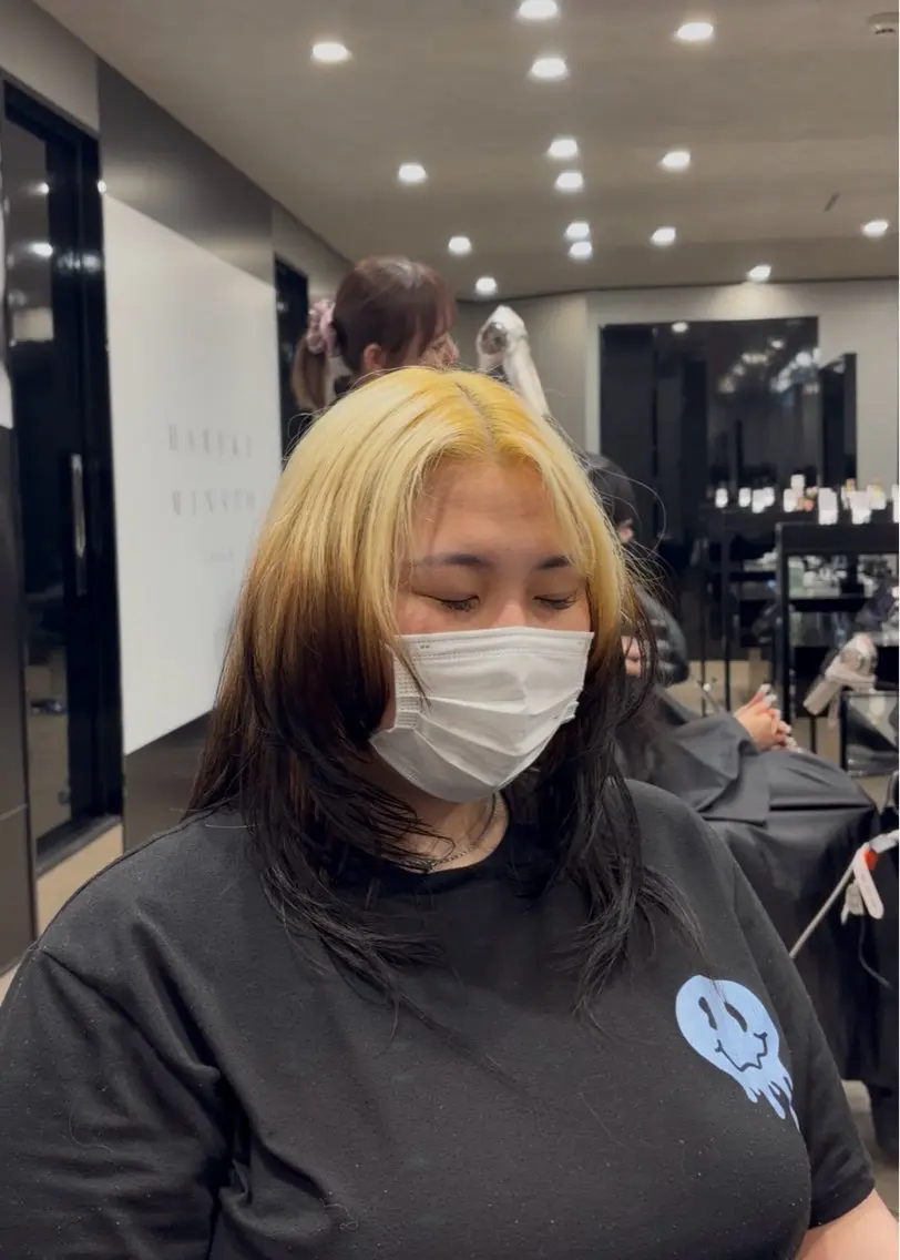 ロング ハイレイヤー レイヤーカット 田端 奈緒のヘアスタイル