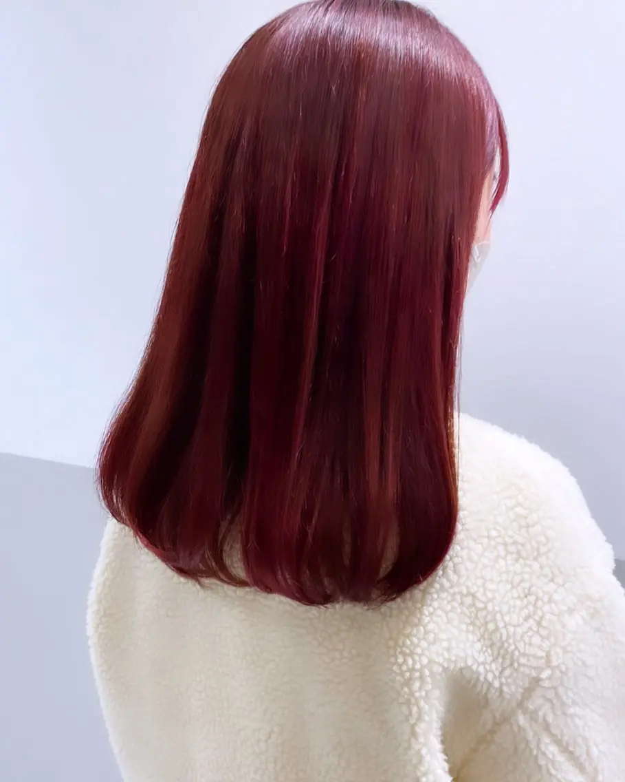 ミディアム カラー カット ヘアカラー トリートメント ヘッドスパ 自由が丘 艶髪美容師✨生板🌿のヘアスタイル