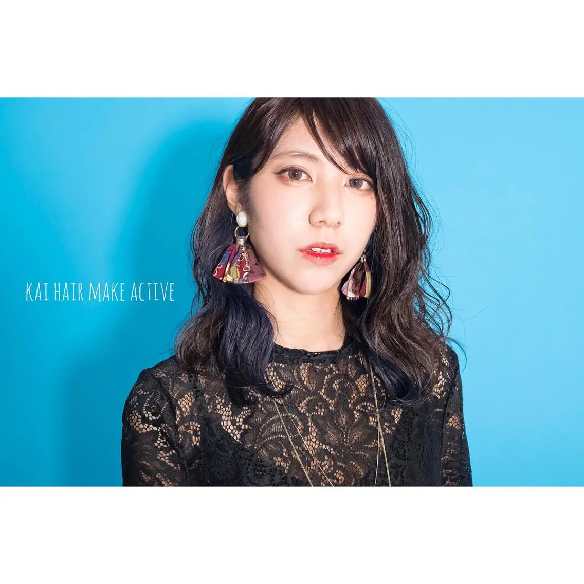 ミディアム カラー ヘアアレンジ ベージュカラー インナーカラー ネイビーカラー カット ヘアカラー トリートメント 坂東 秀幸のヘアスタイル