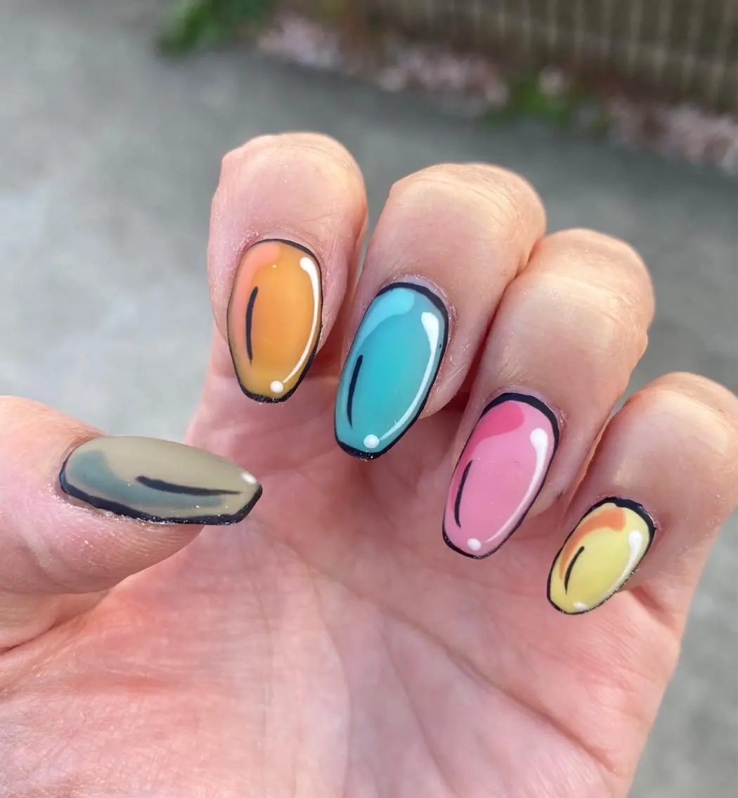 ネイル フレンチネイル ジェルネイル キラキラネイル 韓国ネイル マグネットネイル Nail Salon Dream Mamのネイルデザイン
